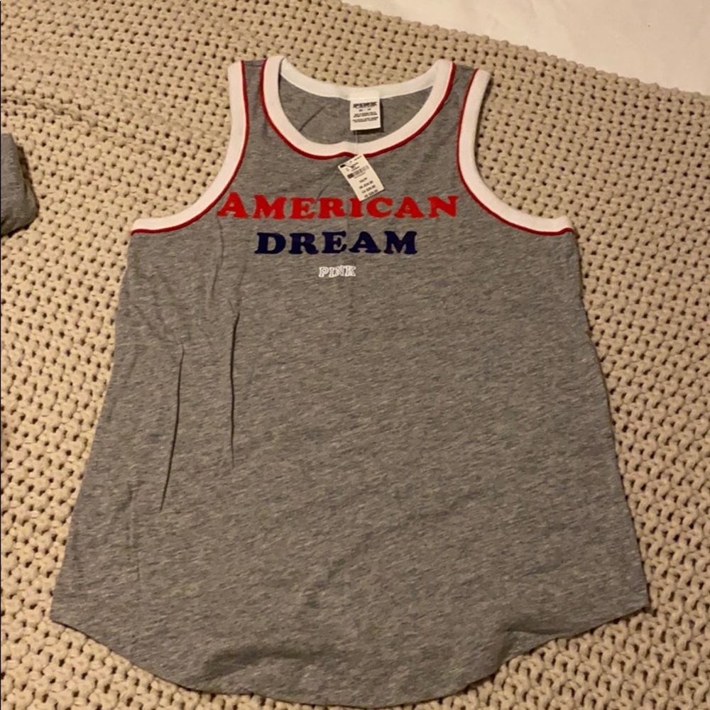 NWT Victoria Secret Pink tank top American dream